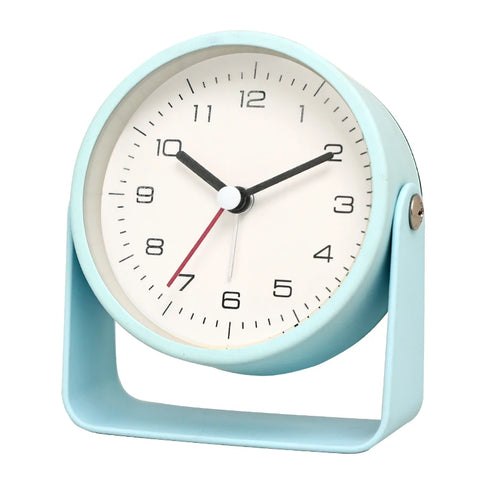 Creative Metal Small Alarm Clock - Minimalist Silent Desktop Clock