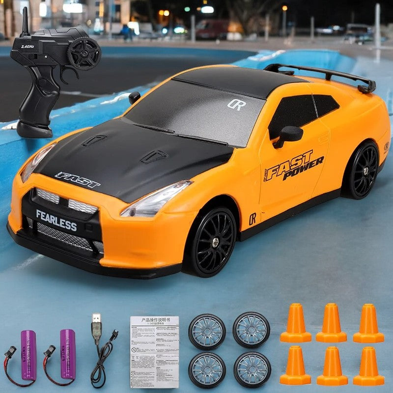 Kids Drift Racing Car with LED Lights 1/24 - 360° Spins & Drifts Teeny Pandas