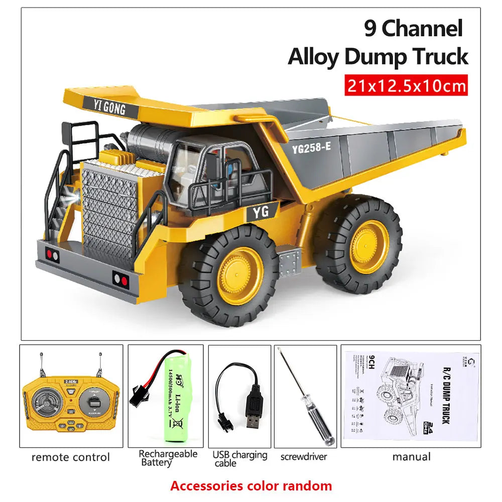 Remote-Controlled Construction Machinery Toys 1/24 - The Ultimate Construction Adventure! Teeny Pandas