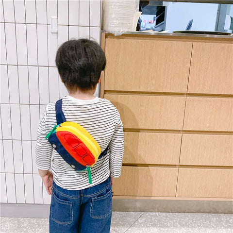 Children’s Car Design Belt Bag – Casual Shoulder Bag for Kids