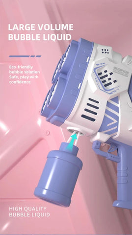 Bubble Rocket Machine with Colorful Lights – Fun for Kids