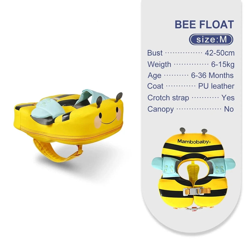 Baby Safe Swim Float - Leak Proof Chest Float! Teeny Pandas