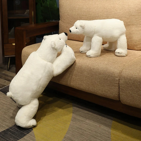 White Bear Plush Toy - Stuffed Polar Bear Pillow Doll | Birthday Gift for Girlfriend