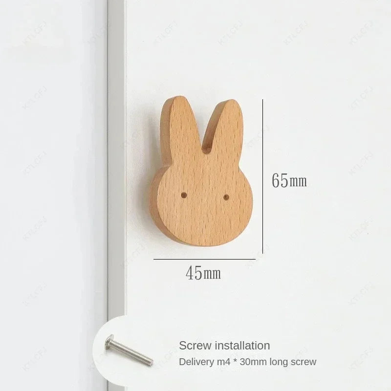Wooden Shape Cabinet Knobs for Kids - Safe and Durable! Teeny Pandas