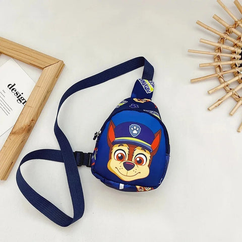 Kids Cartoon Dog Chest Bag – Mini Outdoor Shoulder Bag for Boys