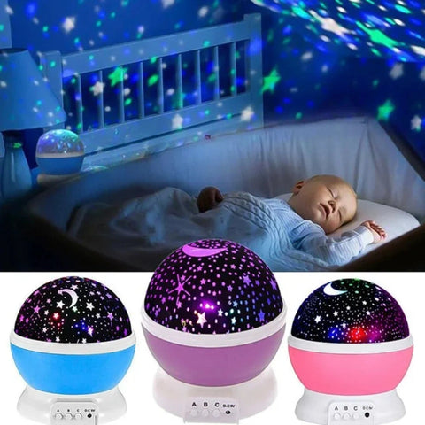Galaxy Projector Starry Sky - Rotating LED Night Light!