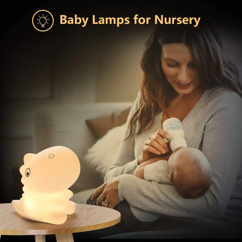Dinosaur Silicone Night Light for Baby & Kids Room - Cute Decorative Lamp
