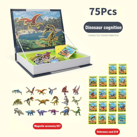 3D Magnetic Puzzle Book Set | Montessori Play