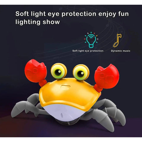 Interactive Crawling Crab Toy for Baby Tummy Time Fun Teeny Pandas