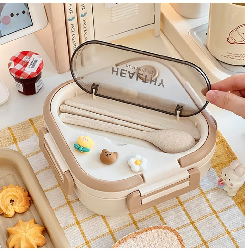 Kid’s Insulated Bento Lunch Box – Leakproof, Microwave-Safe! Teeny Pandas