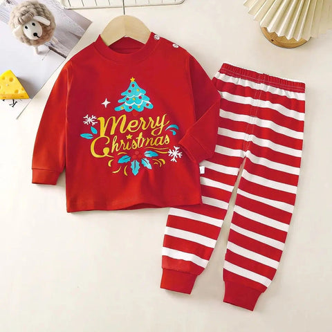 Christmas Printed Pajama Set – 2-Piece Kids Pajama Set