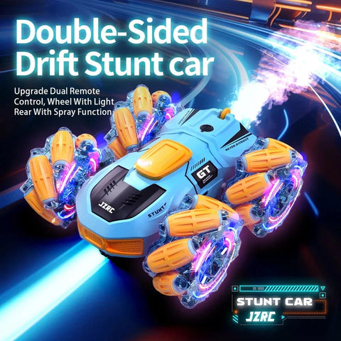 Double-Sided Drift RC Stunt Car - Watch Gesture Sensor & LED Rotation!