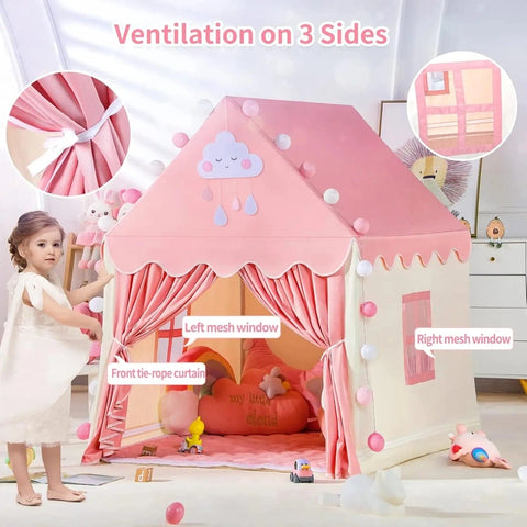 Imagination Playhouse Tent for Kids – Portable Foldable Fun Teeny Pandas