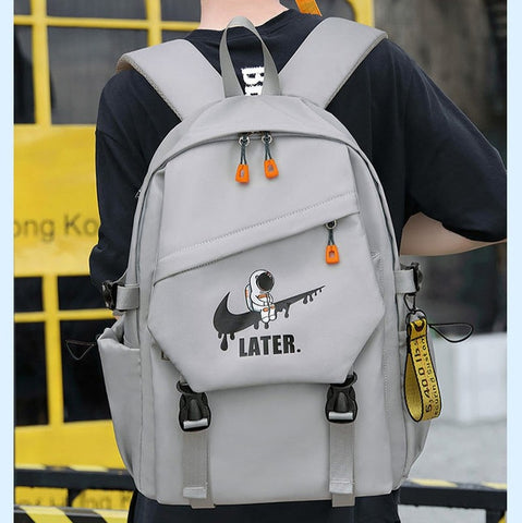 Astronaut Printed Orthopedic Laptop Backpack – Waterproof Schoolbag for Kids