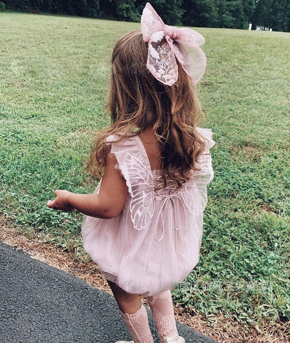 Baby’s Princess Butterfly Romper – Newborn Bodysuit with Wings