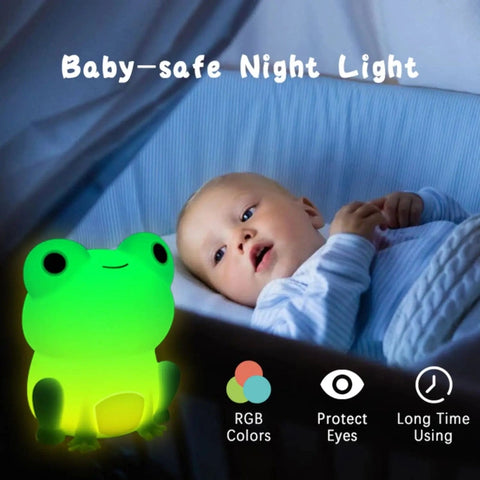Frog Soft Silicone Sleeping Night Light