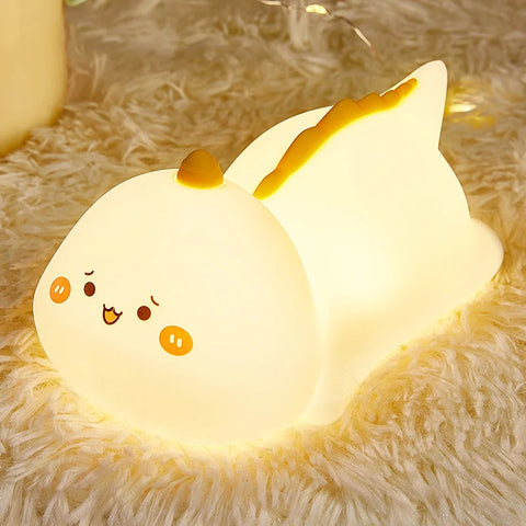 Dinosaur Silicone Night Light – Cute Animal Lamp for Kids and Adults!