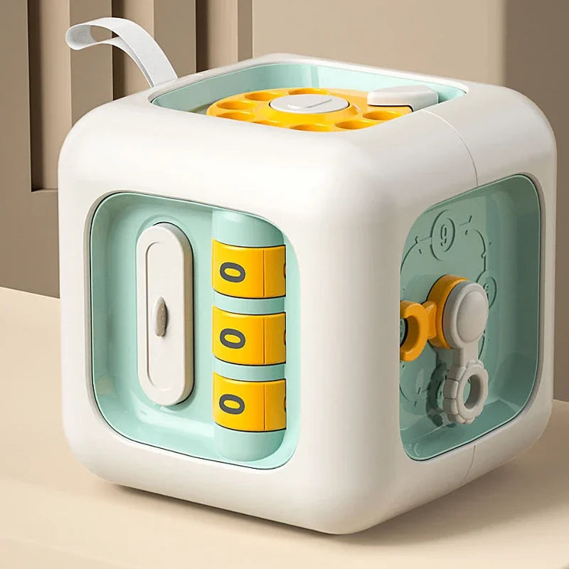 Montessori Learning Activity Cube – Engaging Developmental Toy for Toddlers Teeny Pandas