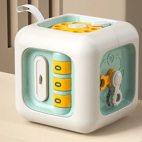 Montessori Learning Activity Cube – Engaging Developmental Toy for Toddlers Teeny Pandas