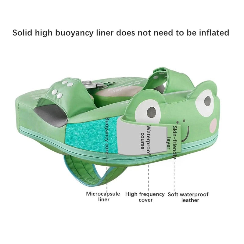 Frog Themed Baby Swim Vest - Safe & Snug Pool Fun! Teeny Pandas