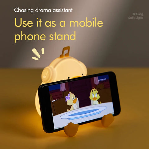Silicone Night Light Cute Duck Lamp -  Night Light for Home & Bedroom!