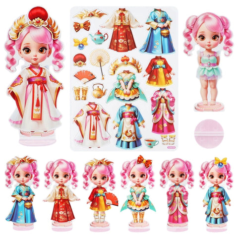 Magnetic  Princess Doll Dress Up Pack