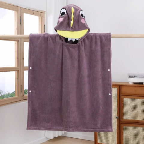 Kids Thicken Winter Bath Baby Towel & Bathrobe – Cotton Coral Velvet