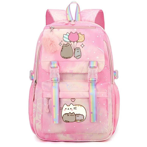 Fat Cat Cartoon Backpacks for Girls – Stylish and Multipurpose