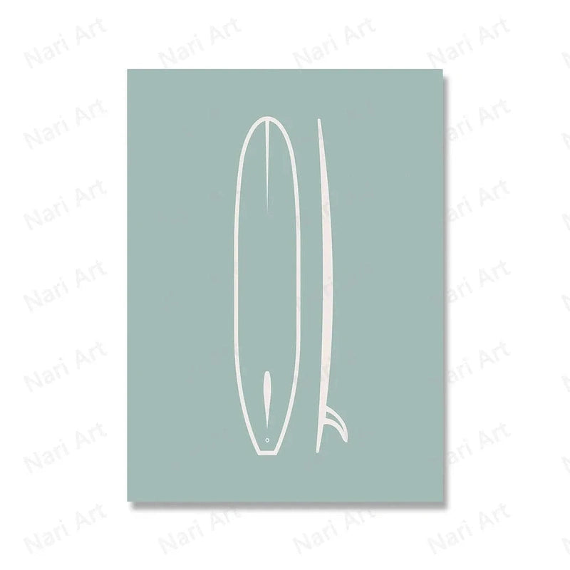Boho Surf Canvas Prints - For Playful Spaces Teeny Pandas