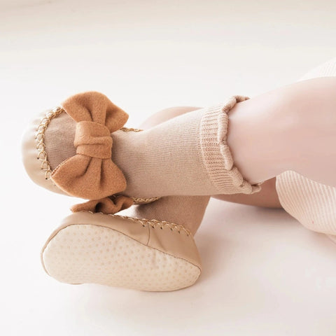 Cute Bow Non-Slip Baby Socks for Girls
