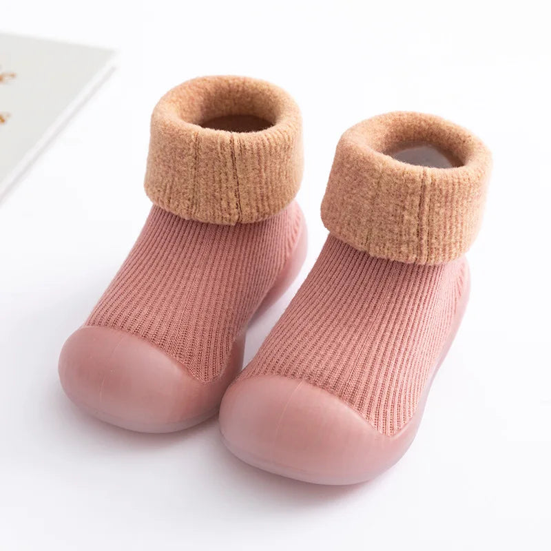 Winter Pink Sock Shoes - For Babies & Young Children Teeny Pandas