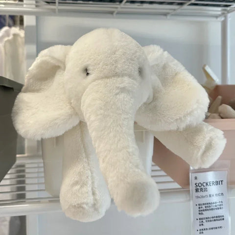 Super Soft Grey Elephant Plush Toy – Flappy Ears Hugging Pillow