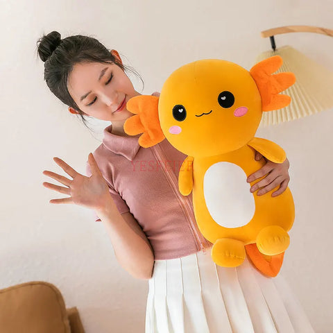 Cute Axolotl Plush Toy - Soft Stuffed Salamander Plushie
