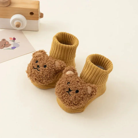 Cute Cartoon Bear Baby Socks for Boys and Girls