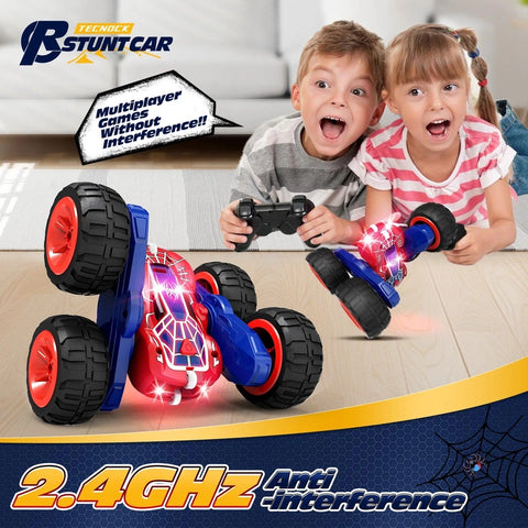 Flip Cartoon RC Car - 2.4GHz RC Stunt Car with Light and 360° Rotation