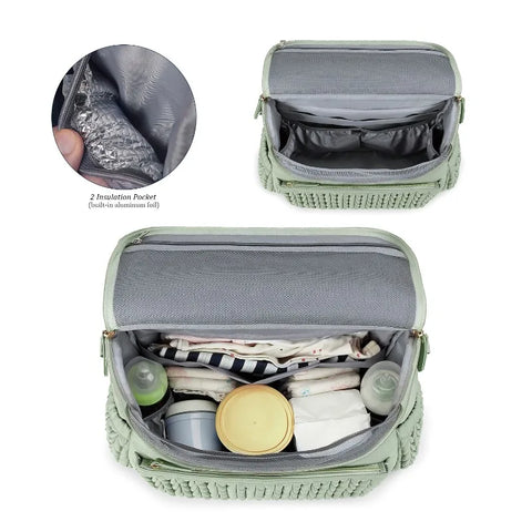 Stylish Baby Bag Backpack with Insulated interior lining Teeny Pandas