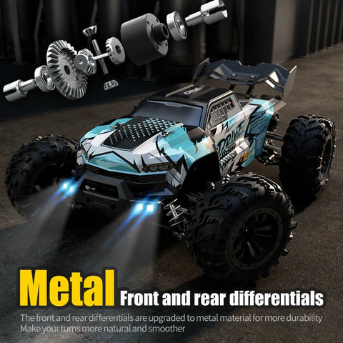 High-Speed Brushless Motor All Terrain RC Car 1/16 - Higher Efficiency for Longer Adventure! Teeny Pandas