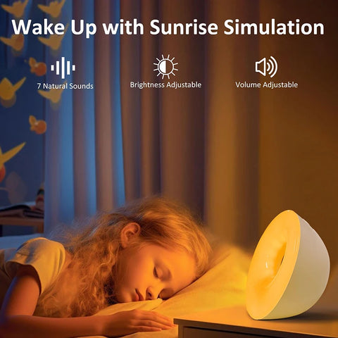 Bluetooth Speaker Alarm Clock - With Sunrise & Sunset Simulation