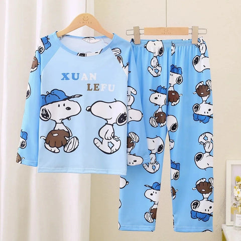 Cartoon Character Children Pajama Set – Cozy and Stylish Sleepwear for Kids