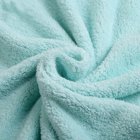 Cute Baby Bath Towel with Hood - Cartoon Coral Fleece Towel