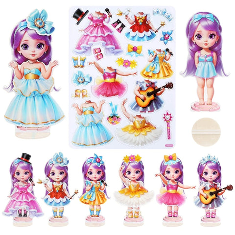 Magnetic  Princess Doll Dress Up Pack
