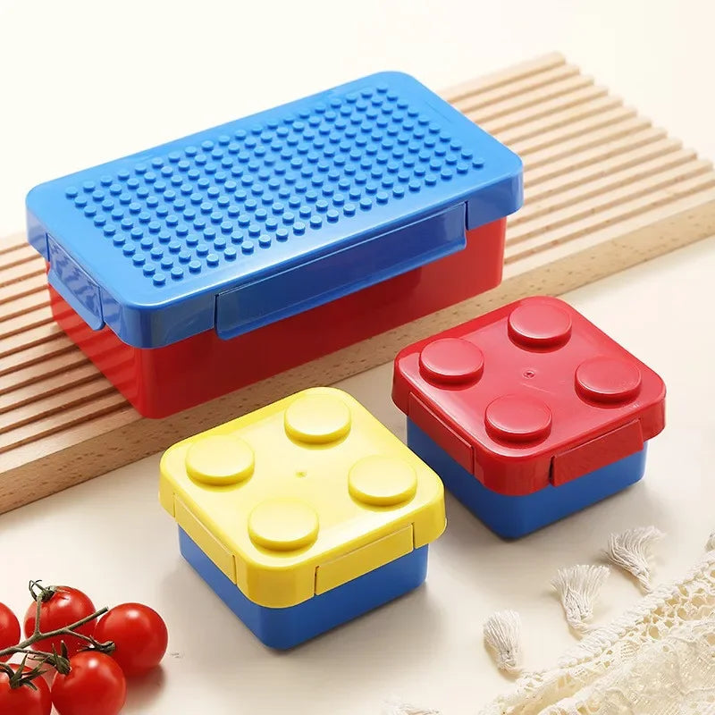 Kids Stackable Bento Lunch Box with Leak-Proof Compartments Teeny Pandas