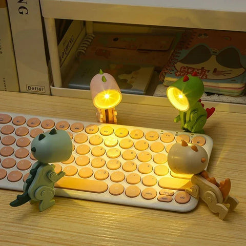 Mini Dinosaur Night Light - Cute Battery-Powered LED Lamp for Kids