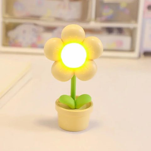 Mini LED Flower Night Light – Cute Small Table Lamp for Room!