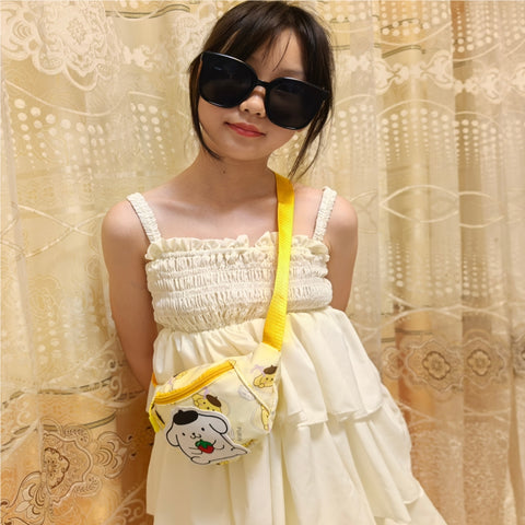 Cute Anime Cat Fanny Pack for Kids – Nylon Crossbody Bag