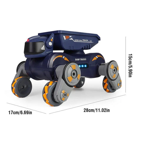 8-Wheel Mechanical Robot Dog | Mult Terrain Functionality & Gesture Sensing