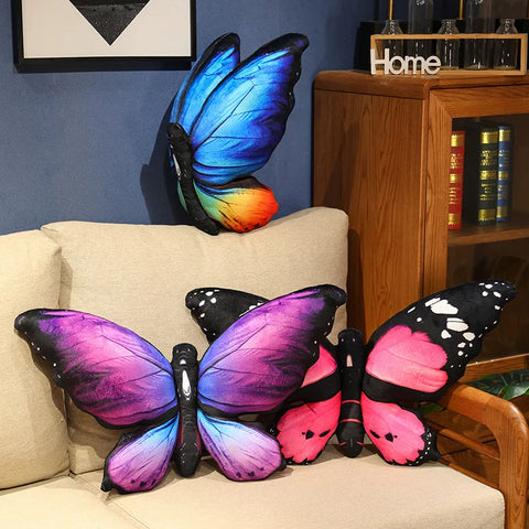 Butterfly Plush Pillow Ornament - Perfect Sofa Pillow and Room Decor