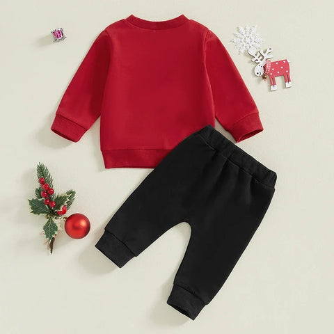 Baby Christmas Clothing Set – Toddler Girl & Boy Xmas Tracksuit