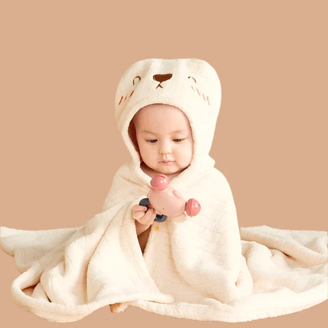 Cute Animal Baby Bath Towel with Hood - Baby Beach Towels