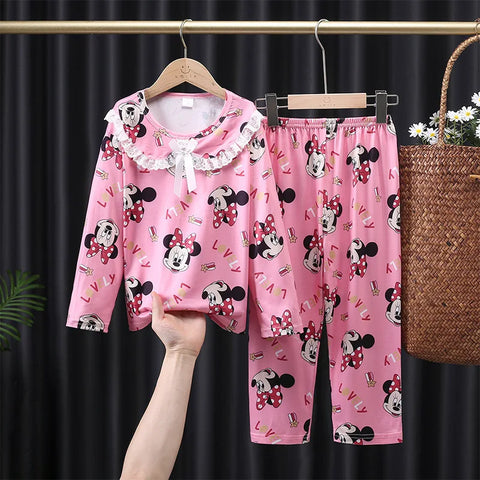 Kawaii Girls Pajama Set – Soft Princess Style Sleepwear